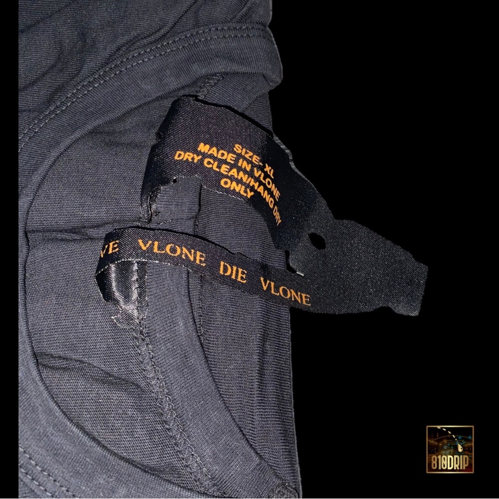 Vlone Purple Staple Tee Black Authentic With Certilogo Tags - Picture 8 of 9
